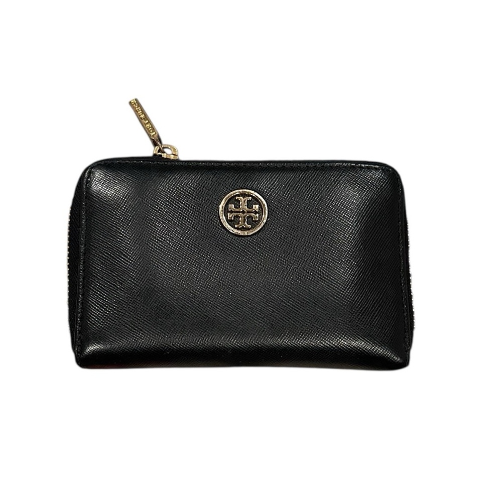 Tory Burch Black Zip-Around Wallet